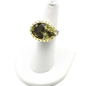 Tacori sterling silver 18k gold ring